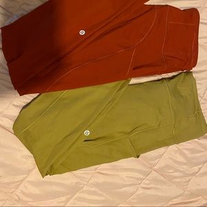 YELLOW lululemon leggings